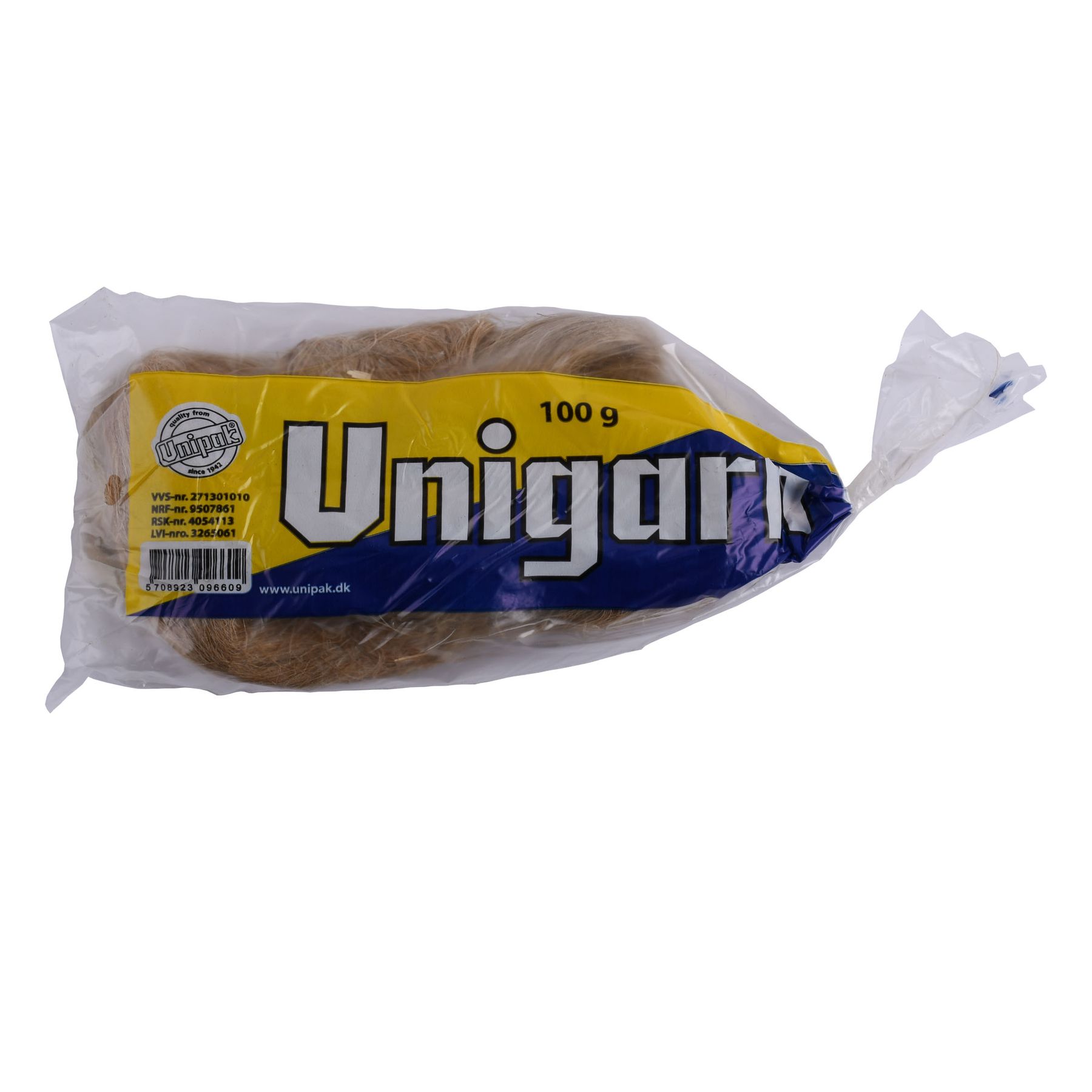 Пакля, льон сантехнічний Unigarn 100г UNIPAK (коса)